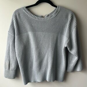 Cabi light blueish grey knit sweater